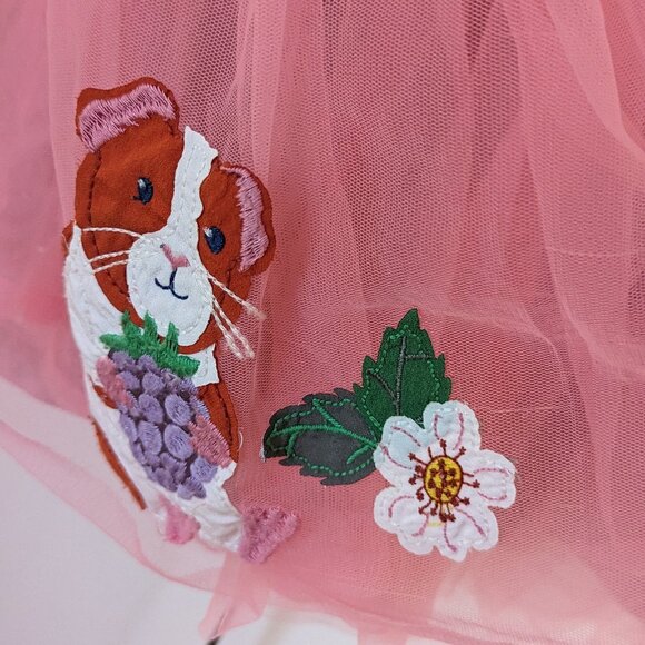 Mini Boden guinea pig appliqué tulle ballet dress - Picture 5 of 7